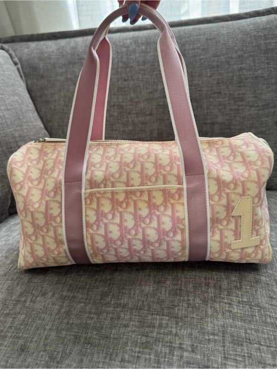 Dior Handbags - Vintage Christian Dior Pink Trotter No. 1 Boston Bag Y2K Galliano Era